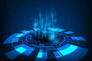 Vector abstract futuristic background technology tech circle sci fi concept.