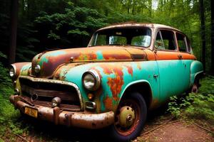 Abandoned Cars. Forgotten Relics. Capturing the Beauty of Abandoned Cars. photo