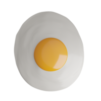 une frit Oeuf 3d objet pour Pâques dimanche png