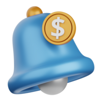 3d rendering payment notification isolated useful for payment, money and transaction design element png