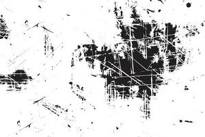 Monochrome texture vector with black and white colors. Metallic scratch and dust grunge effect with irregular graphic elements. Rusty wall texture and distressed grunge effect design for backgrounds.