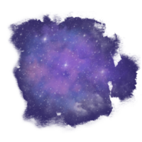 Galaxis Farbe Bürste png