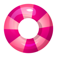 rosado caucho nadar anillos para agua flotante. nadando circulo salvador de la vida para niño seguro. verano nadando piscina caucho anillo png
