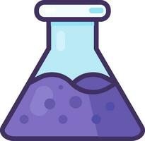 Glass Chemical Violet Test Tube vector