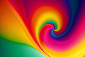 A beautiful Swirl Background. Spectrum Spiral. A Mesmerizing Color Swirl Background. Copy space. photo