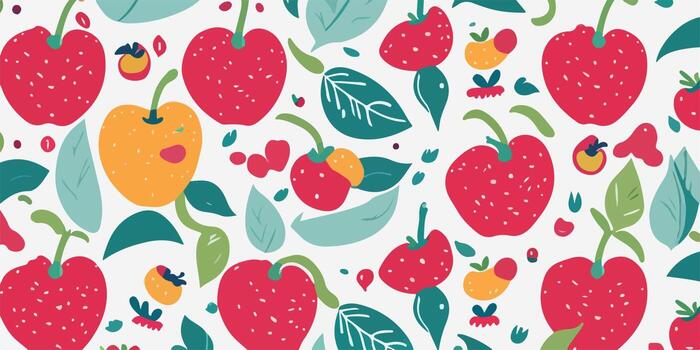 resumen exploración, experimental manzana patrones en artístico diseño vector