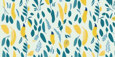 Banana Background, Vector Illustration of Banana Patterns for Summer