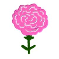 Hand gezeichnet malerisch Blume png