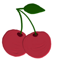 hand drawn cute fruits png