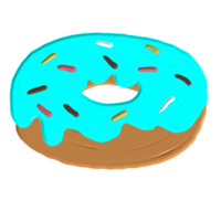 hand drawn donuts png