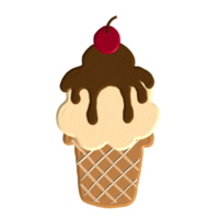 sorvete desenhado à mão png
