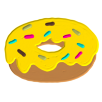 mano dibujado rosquillas png