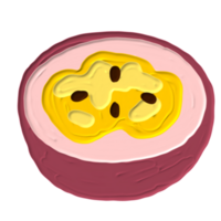 hand- getrokken schattig fruit png