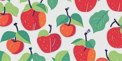 Apple Wonderland, Aesthetic Backgrounds and Fruit Patterns vector