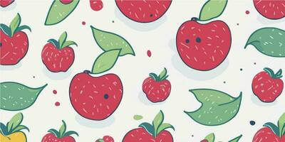 Clean and Contemporary, Minimalist Apple Patterns on Sleek Backgrounds vector