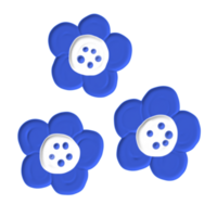 hand drawn painterly flower png