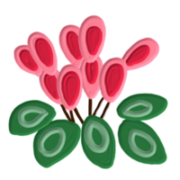 hand dragen painterly blomma png