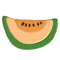 hand drawn painterly fruits png