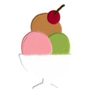 helado dibujado a mano png