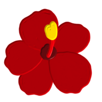 hand drawn painterly flower png