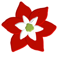 Hand gezeichnet malerisch Blume png