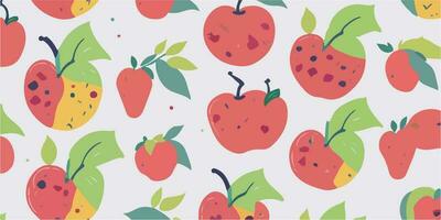 Geometric Fascination, Apple Patterns with Fascinating Geometric Designs vector