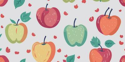 Scandinavian Simplicity, Minimalist Apple Patterns with Nordic Backgrounds vector