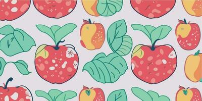 ingenioso abstracciones, manzana patrones en resumen diseño estilos vector