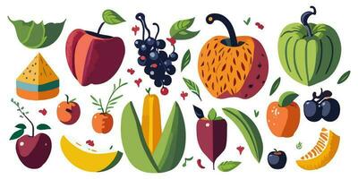 Fragrant and Flavorful Fruit Rendered in Captivating Vector Design