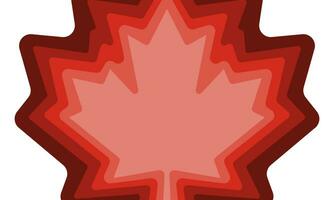 Canadá día bandera antecedentes con rojo arce corte de papel efecto. vector ilustración con sitio para tu texto