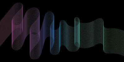 resumen multicolor suave elemento, silbido, velocidad, ola, moderno fluir antecedentes. resumen ola línea para bandera, fondo de pantalla antecedentes con ola diseño. resumen antecedentes vector