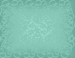 Teal abstract lace background vector