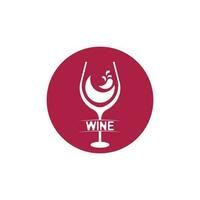 Wine icon and symbol vector template