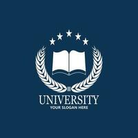 plantilla de diseño de logotipo de escuela y curso de academia universitaria vector