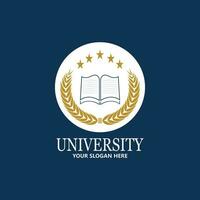 plantilla de diseño de logotipo de escuela y curso de academia universitaria vector