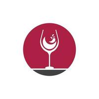 Wine icon and symbol vector template