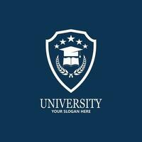 plantilla de diseño de logotipo de escuela y curso de academia universitaria vector