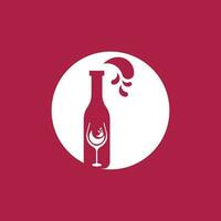 Wine icon and symbol vector template