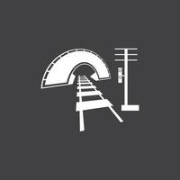 carril con plantilla de diseño de vector de icono de logotipo de túnel