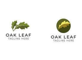 Oak tree logo illustration. Vector silhouette of a tree.