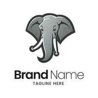 Elephant logo vector, elephant illustration, logo design vector