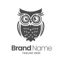 Owl logo design, owl mascot logo design, owl illustration, owl minimal logo vector, vector