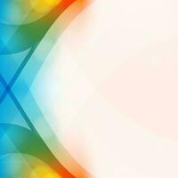 Abstract background with colorful wavy stripes. vector