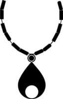 Vector Necklace symbol in flat style.