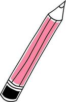 Flat style icon of a pencil. vector