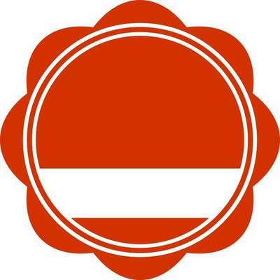 Blank badge, tag or label design.