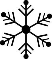 Snowflake sign or symbol. vector