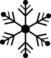 Snowflake sign or symbol. vector