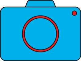 Stylish illustration of a camera. vector