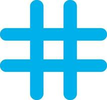 Blue hash on white background. vector